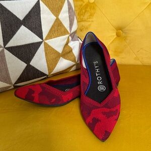 Rothy’s Flats Pointy Red
